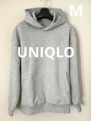 UNIQLO 더블 페이스 후드티 M 그레이