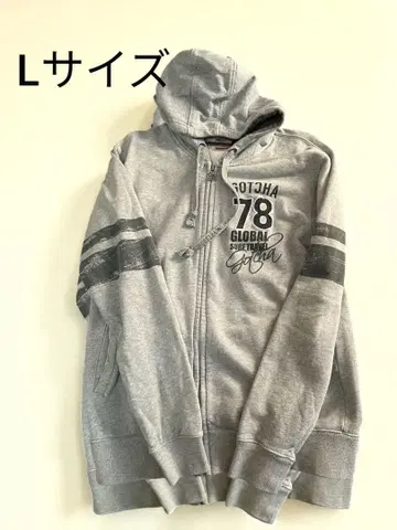 GOTCHA 그레이 L 사이즈 저지 후드티