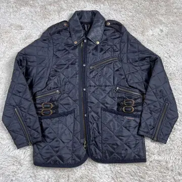 [ 새상품급 ] 라벤햄 퀼팅 자켓 절판 모델 가죽 절개 소가죽 M