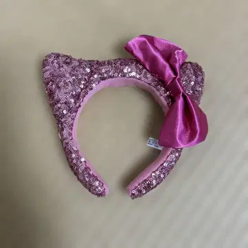 키티 귀 리본 포함 머리띠