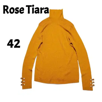 로즈 티아라 Rose Tiara 터틀넥 리브 니트 리본 42