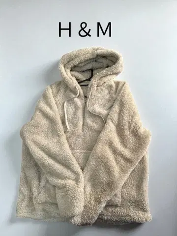 H&M 플리스 자켓 M/S 크림색