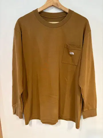 THE NORTH FACE 긴팔 티셔츠 브라운 XL