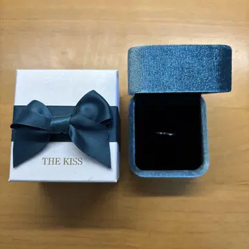 THE KISS 실버 반지 박스 포함