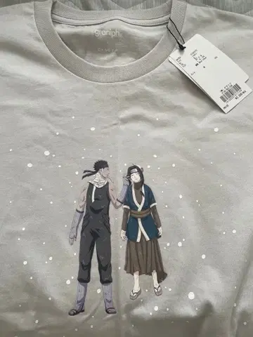 NARUTO graniph T셔츠 하쿠 재불참 콜라보 어패럴