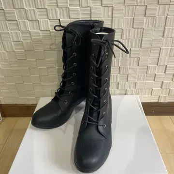 롱 부츠 블랙 가죽 성인식 졸업식 기모노