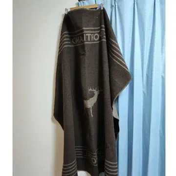 Pendleton 사슴 모티브 스톨 브라운 계열
