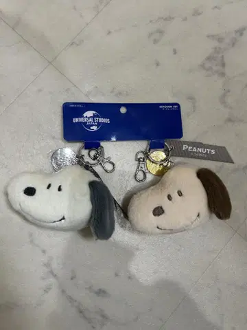 미사용 새상품 USJ 한정판 스누피 키체인 세트