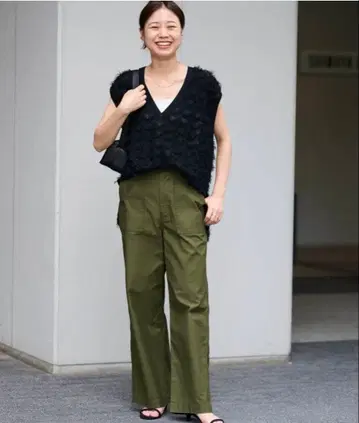 JOURNAL STANDARD relume 와이드 베이커 팬츠 카키