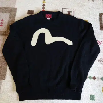 Evisu 블랙 니트 스웨터 사이즈 40