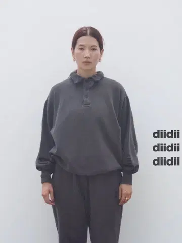 diidii PIGMENT DYE CHIN STRAP SWEAT