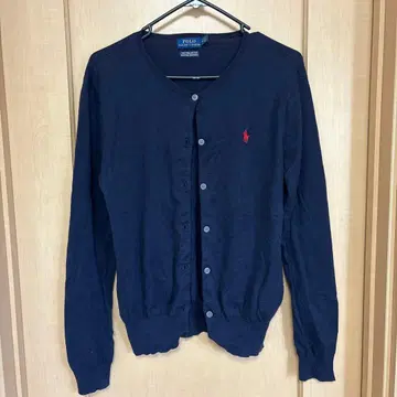 폴로 랄프 로렌 네이비 피마 코튼 가디건 M 사이즈