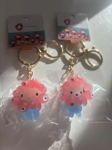 오사카 간사이 만박 산리오 미야쿠미야쿠 클리어 키링 2개 세트