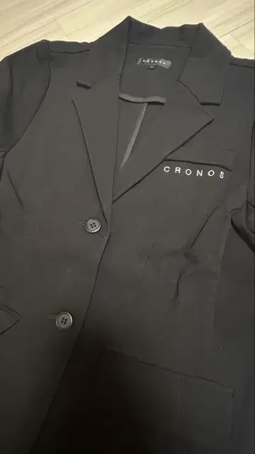 [ 미사용 새상품 ] CRONOS 크로노스 블랙 테일러드 자켓 M