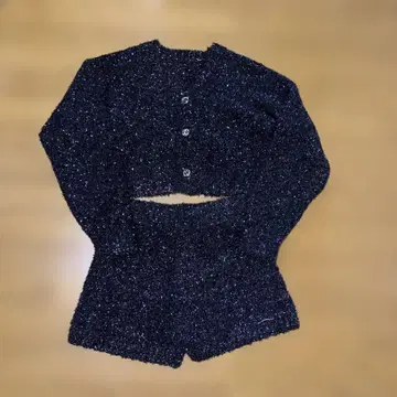 라메 믹스 블랙 셋업 F 사이즈
