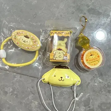 산리오 폼폼푸딩 가챠가챠 키링 세트