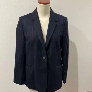 폴 스미스 네이비 스트라이프 테일러드 자켓