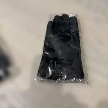 가죽 장갑 버클 포함 블랙