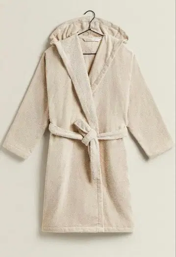 ZARA HOME 크림색 목욕 가운 M