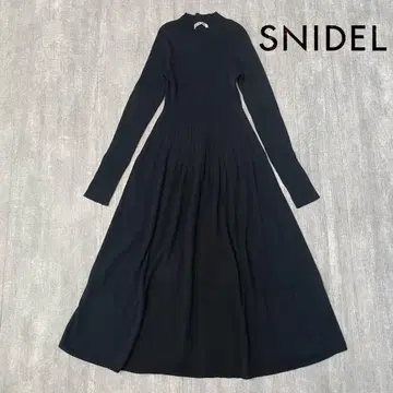 SNIDEL 홀가먼트 리브 니트 원피스