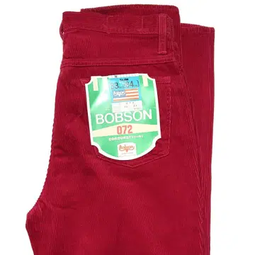 BOBSON 보브슨 코듀로이 팬츠 슬림 데드스탁 빨간색 W33