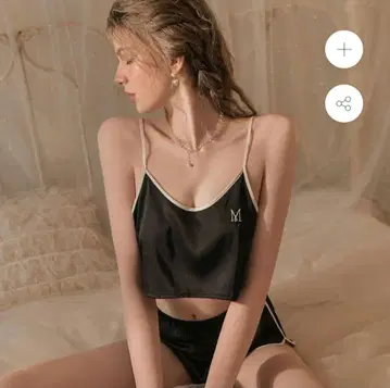 새상품 MAKE LOVE m 포인트 룸웨어 블랙