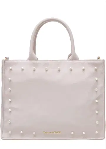 메종 드 플뢰르 펄 2Way 토트백 그레이쉬 핑크 A4