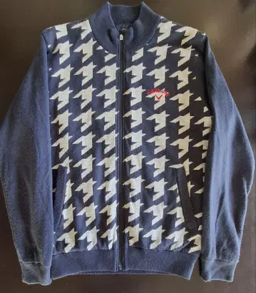 캘러웨이 네이비 하운드 투스 패턴 자켓