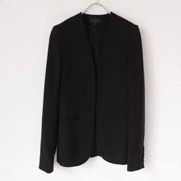 Theory 노카라 자켓 ISITA S 사이즈 블랙