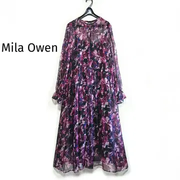 Mila Owen 쉬폰 플라워 프린트 원피스