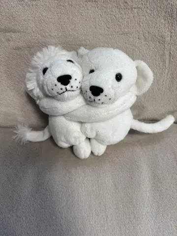 화이트 라이온 봉제 인형
