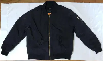 H&M MONKI MA-1 블랙 블루종