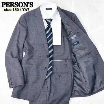 새상품급 퍼슨즈 YA7 셋업 그레이 체크 본절단 최근 모델