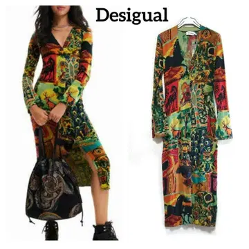 새상품 Desigual M. Christian Lacroix 롱 원피스