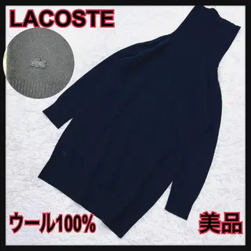 새상품급 라코스테 터틀넥 니트 원피스 네이비