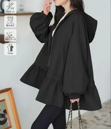 프릴 디자인 블랙 마운틴 파카