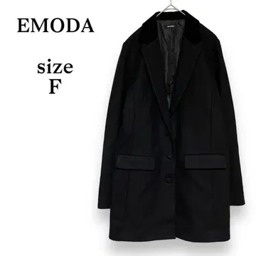 EMODA 코트 아우터 그레이 울 비즈니스 포멀