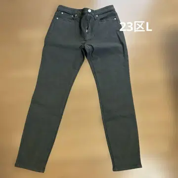 23 DENIM 올리브 그린 스키니 데님