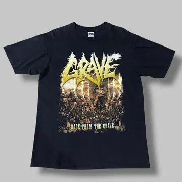 2003 GRAVE 티셔츠 L 블랙 데스메탈 북유럽