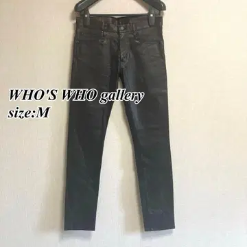 미사용 새상품 WHO'S WHO gallery 블랙 데님 스키니 M