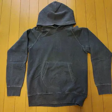 Good On 네이비 후드 부착 후드티 S