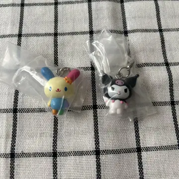 산리오 메지루시 액세서리 2 우사하나 쿠로미 미사용 새상품 가챠가챠