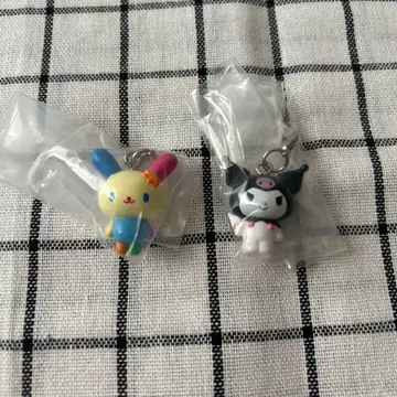 산리오 메지루시 액세서리 2 우사하나 쿠로미 미사용 새상품 가챠가챠