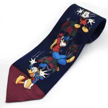 디즈니 넥타이 미키 도날드 구피 파라슈트 구제 의류 올 패턴