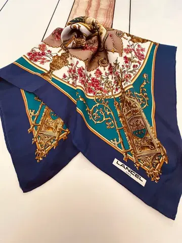 8216 란셀 대형 스카프 고급 실크 100%