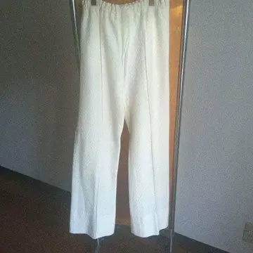 사이토 토세코 니트 팬츠 아이보리 프리 사이즈 코스기 편직 새상품급