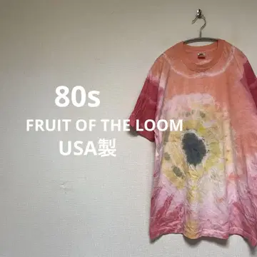80s FRUIT OF THE LOOM USA제 타이 다이 셔츠