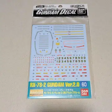 건담 데칼 건담 Ver.2.0 리얼 타입 컬러용 1/100 60