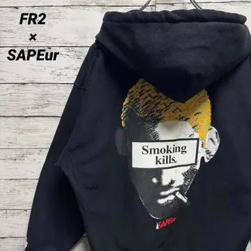547 [ 새상품급 ] FR2 x 사풀 빅 로고 빅 로드맨 레어 후드티