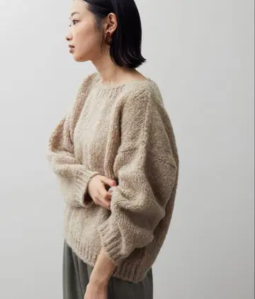 TRICOTS JEAN MARC 보트넥 루즈 풀오버